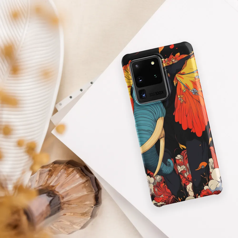 Majesty of the Floral Elephant | Phone Case |  S20 Ultra | Snap Case | Matte