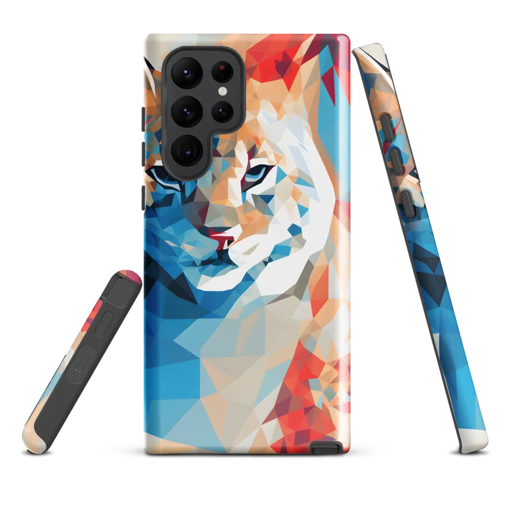 Facets of Feline Wonder | Phone Case |  S22 Ultra | Tough Case | Glossy