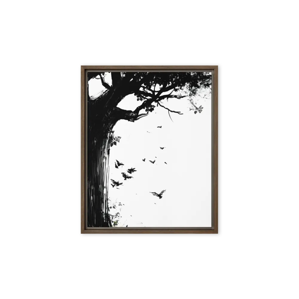 Whispers of Nature | Canvas with Brown Frame | 8″×10″