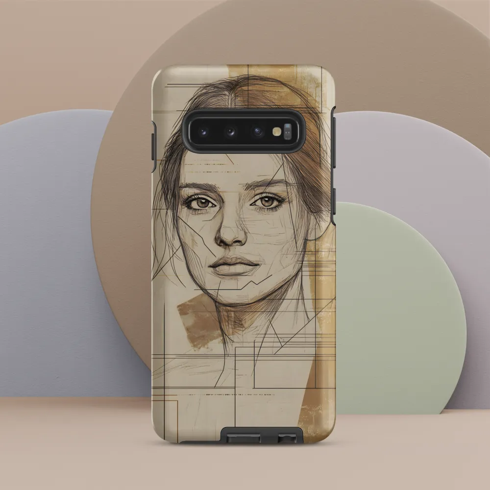 Geometric Elegance: A Modern Portrait