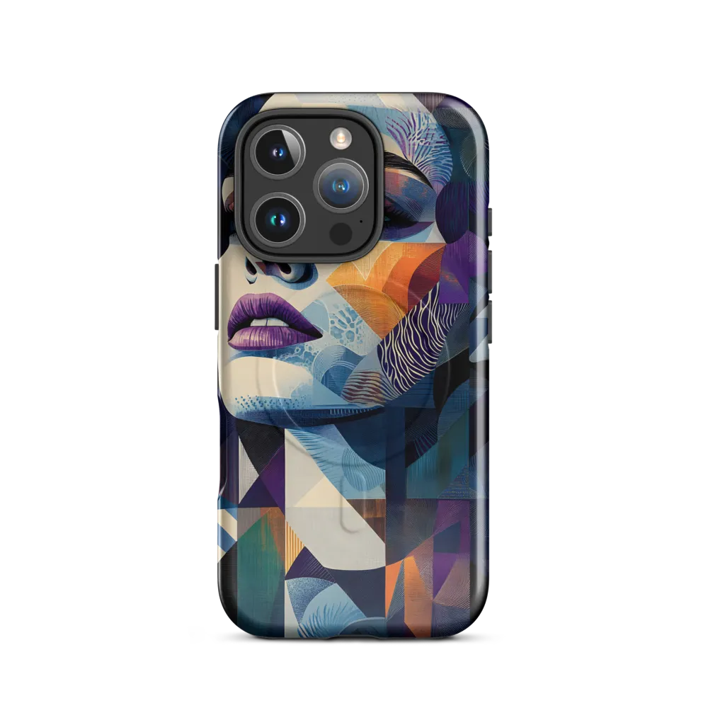 Fragmented Mystery: A Modern Portrait | Phone Case |  16 Pro | MagSafe® Tough Case | Glossy
