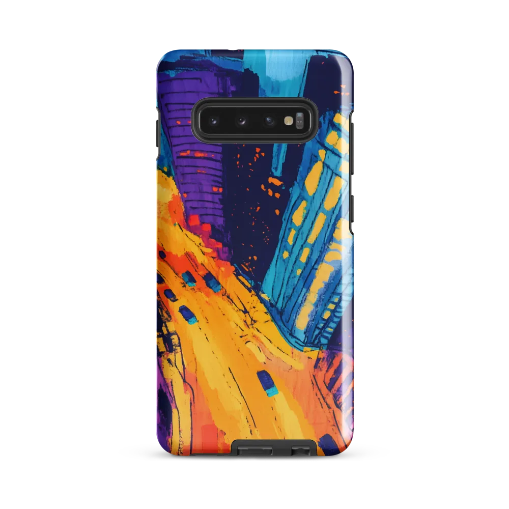 Electric City Nightscape | Phone Case |  S10 Plus | Tough Case | Glossy