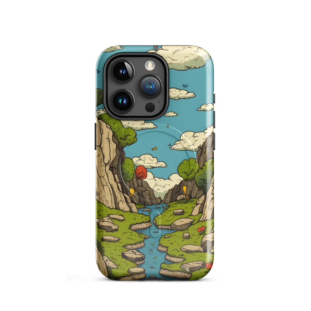 Whimsical Serenity: A Canyon Landscape
