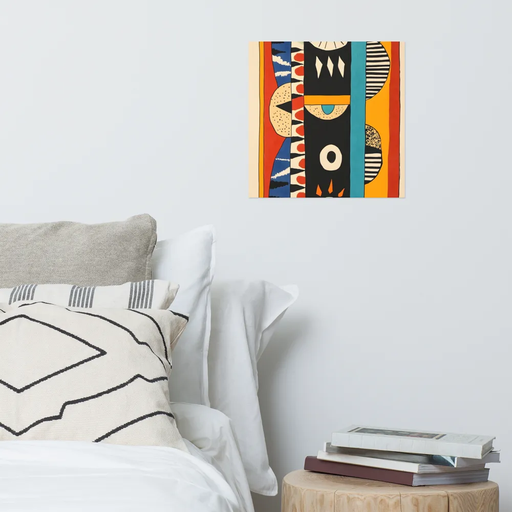 Playful Geometry: A Modern Abstract Exploration | Poster | 16″×16″