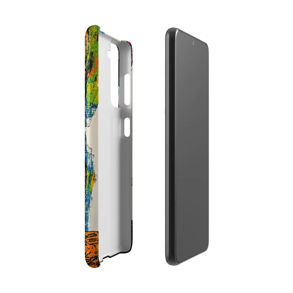 Vibrant Hearted Pig | Phone Case |  S21 | Snap Case | Matte