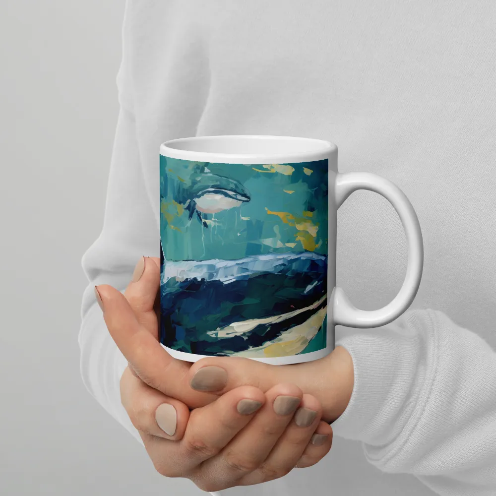 Harmony of the Ocean: Whales in Motion | Mugs | Multiple Sizes & Colors