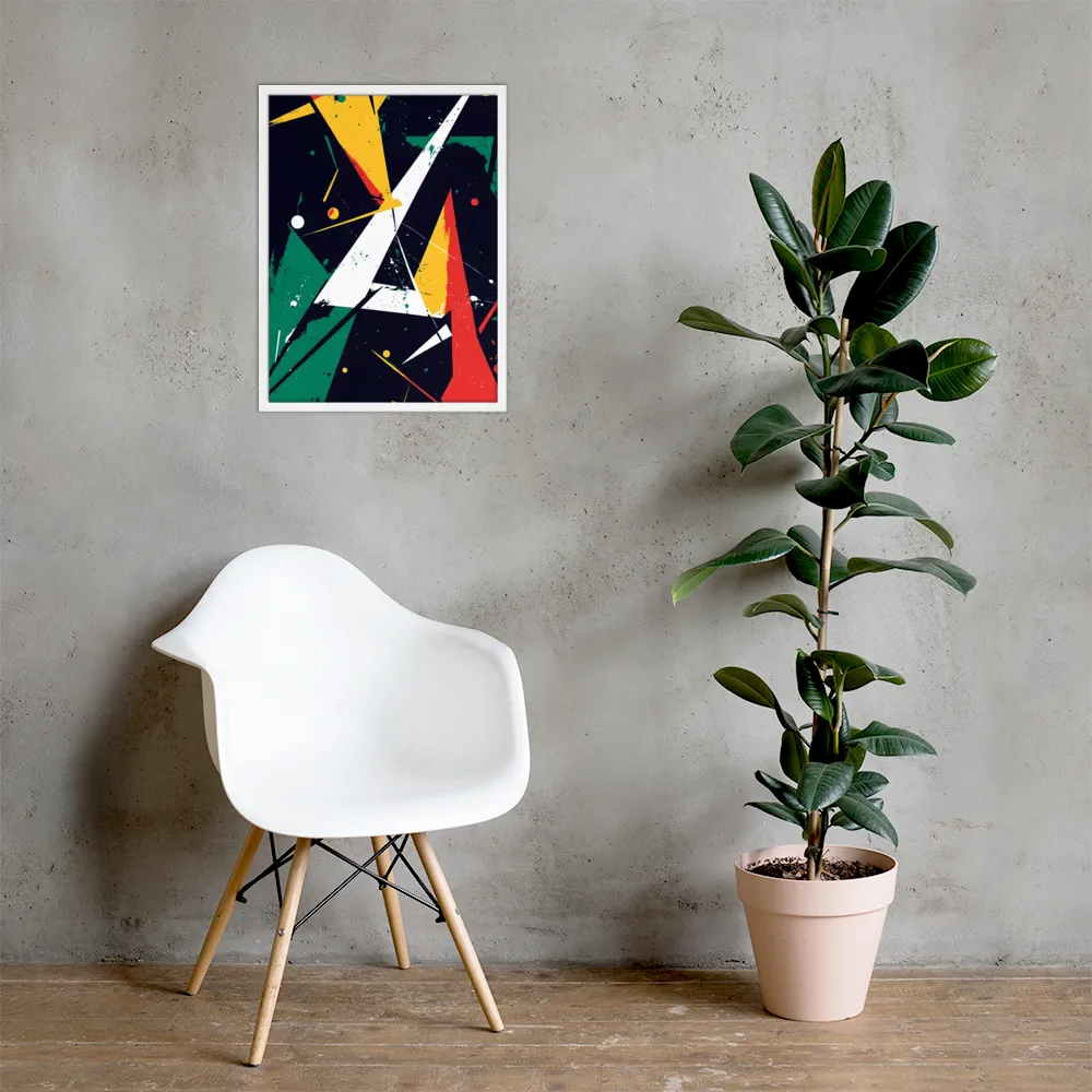 Dynamic Geometries | Poster with White Frame | 18″×24″