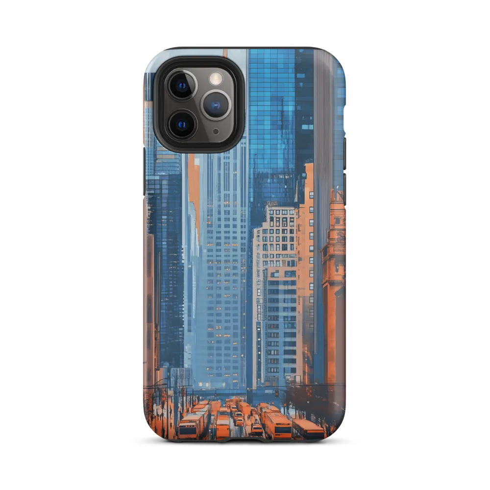 Urban Symphony in Blue and Orange