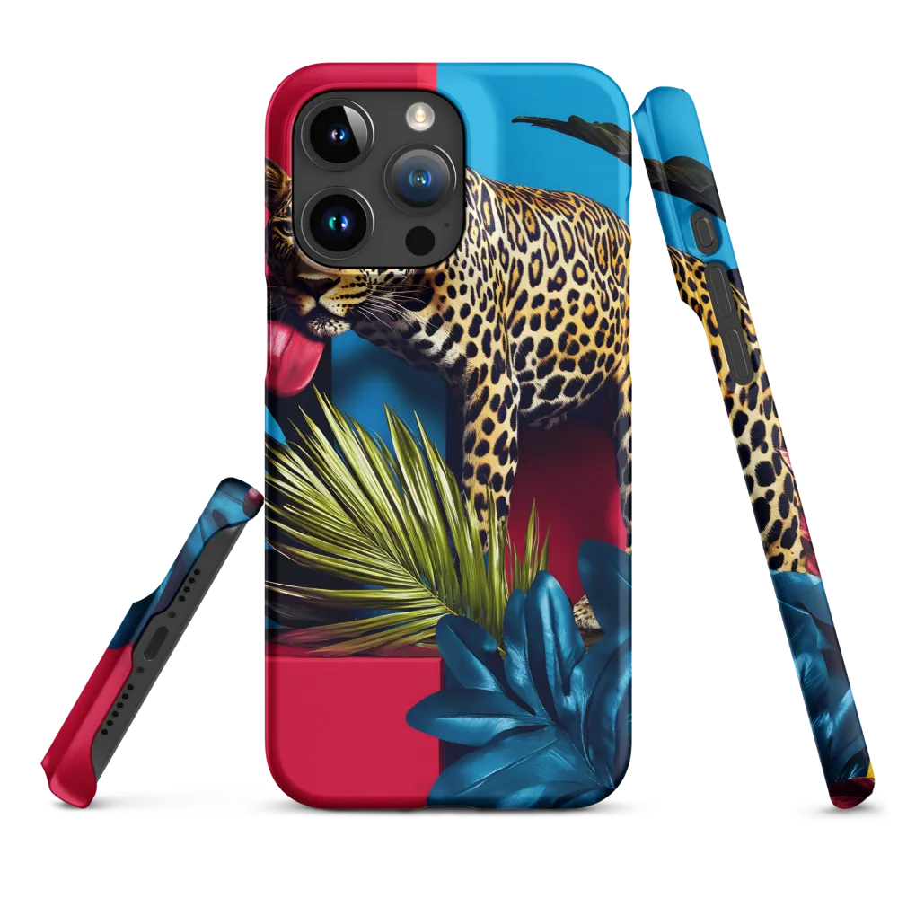 Playful Leopard in Vibrant Paradise