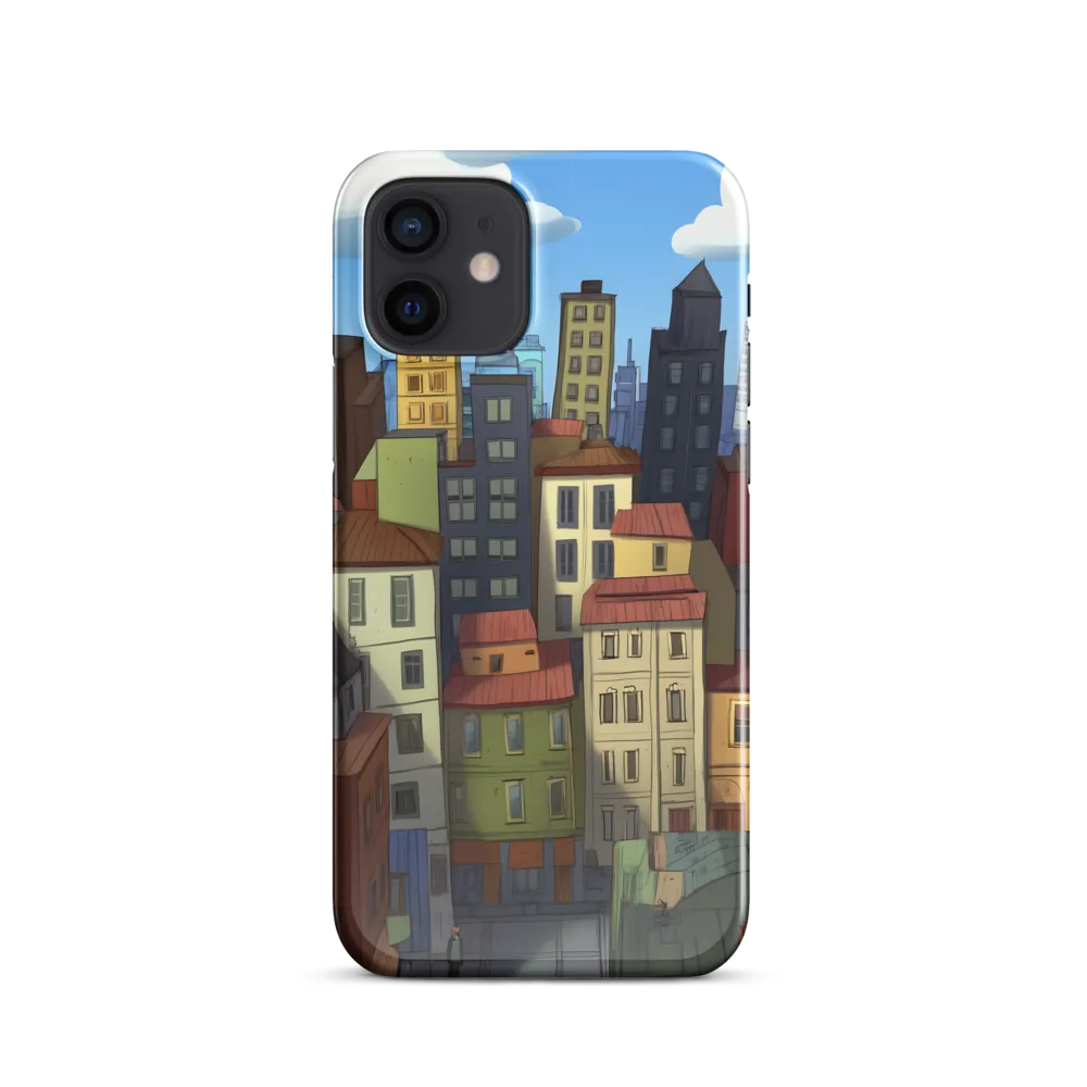 Urban Symphony: A Colorful Cityscape | Phone Case |  12 | Snap Case | Glossy