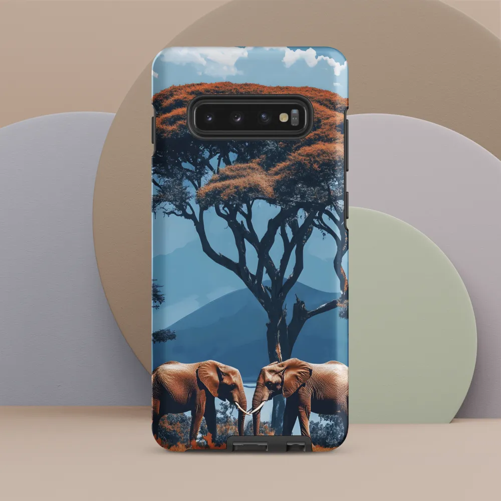 Elephants Amidst Serenity