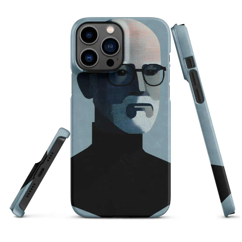 Minimalist Portrait of a Modern Man | Phone Case |  13 Pro Max | Snap Case | Matte