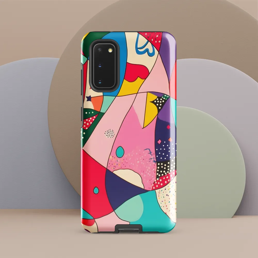 Playful Geometry in Color | Phone Case |  S20 | Tough Case | Glossy