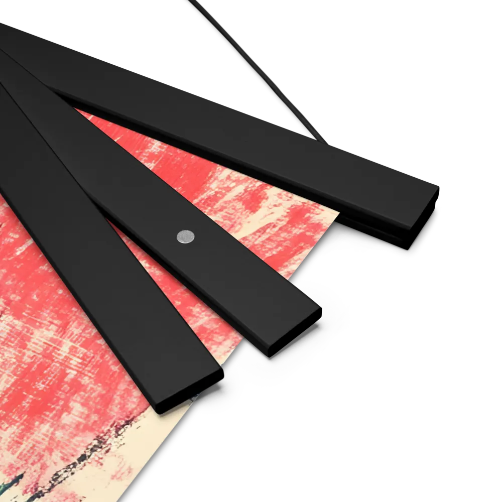 Whispers of Tranquility | Poster With Black Wood Hanger | 18″×18″
