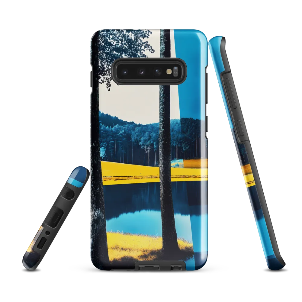 Tranquil Fusion of Nature and Geometry | Phone Case |  S10 Plus | Tough Case | Glossy