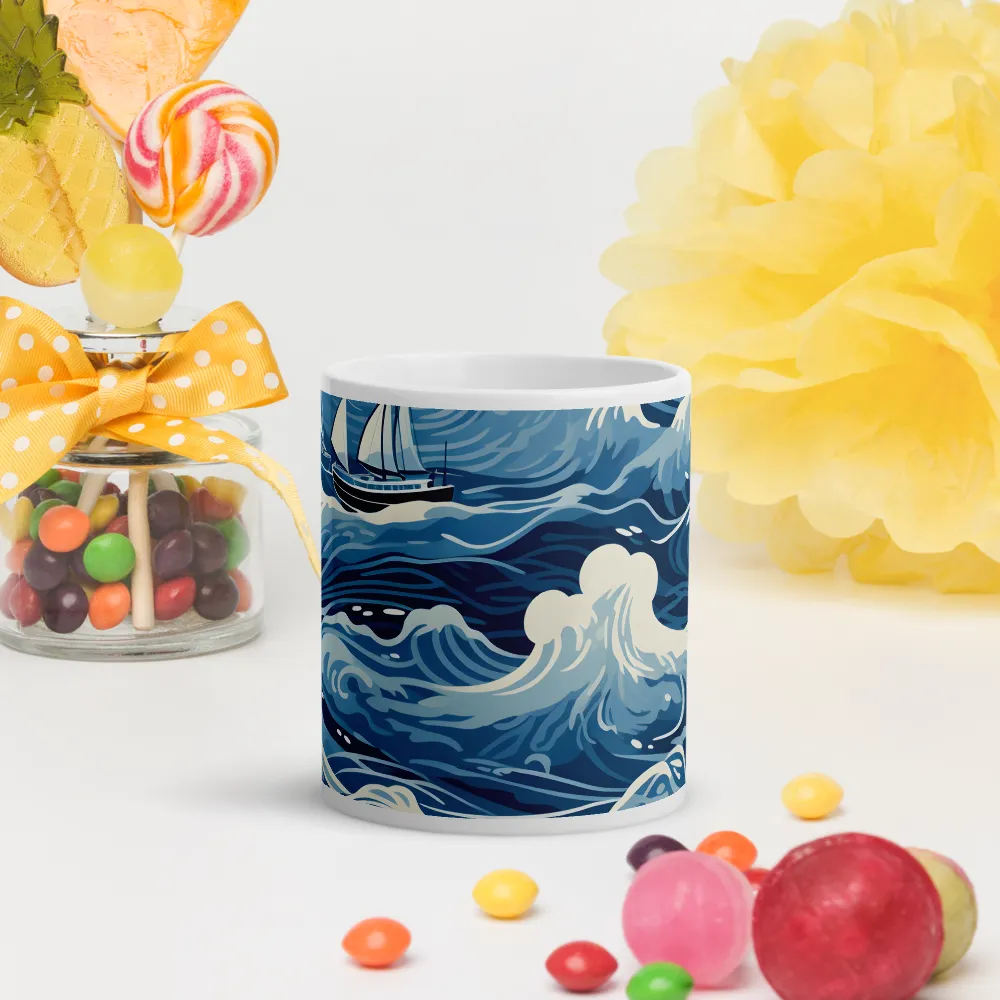 Nautical Dreams: Waves of Adventure | Mugs | Multiple Sizes & Colors