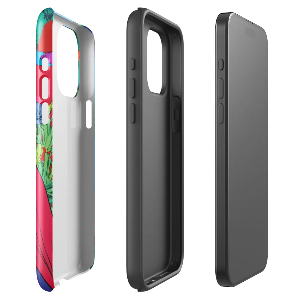 Crowned Surrealism | Phone Case |  15 Pro Max | Tough Case | Glossy