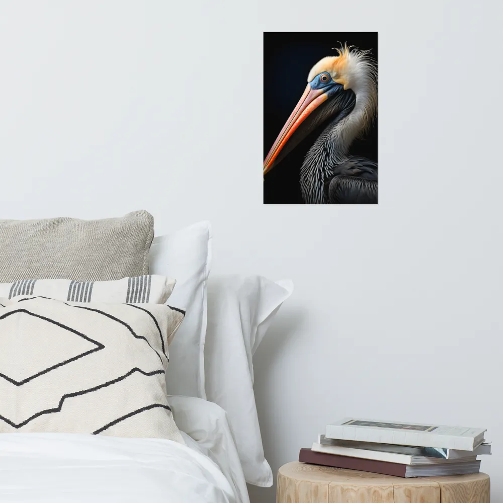 Majestic Portrait of a Pelican | Poster | 12″×18″