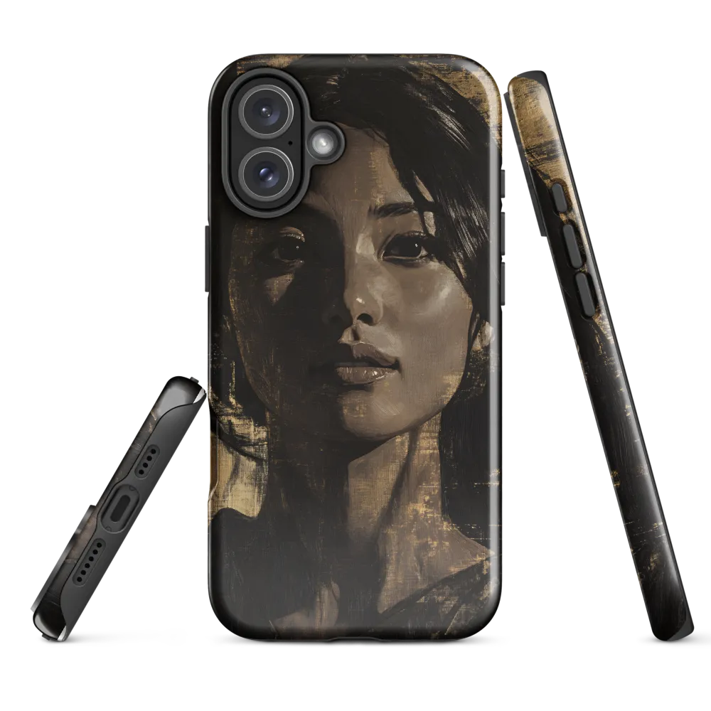 Golden Gaze: A Contemporary Portrait