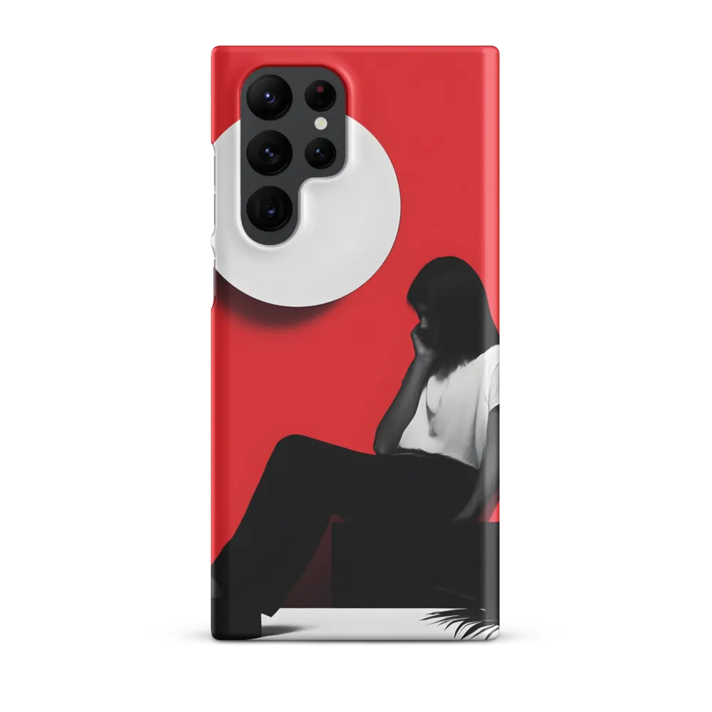 Contemplation in Red | Phone Case |  S22 Ultra | Snap Case | Matte