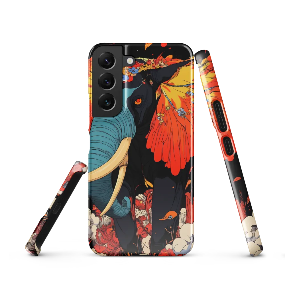 Majesty of the Floral Elephant | Phone Case |  S22 | Snap Case | Glossy