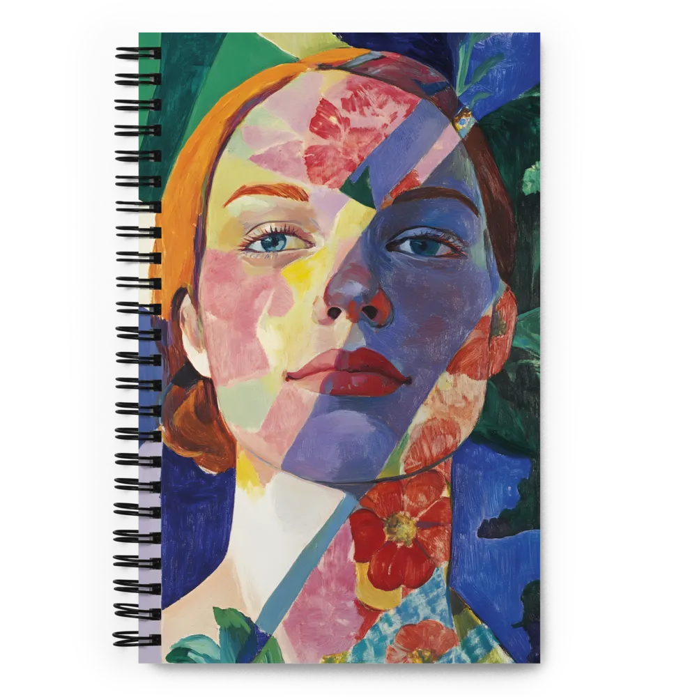 Portrait of Fragmented Beauty | Spiral Notebook