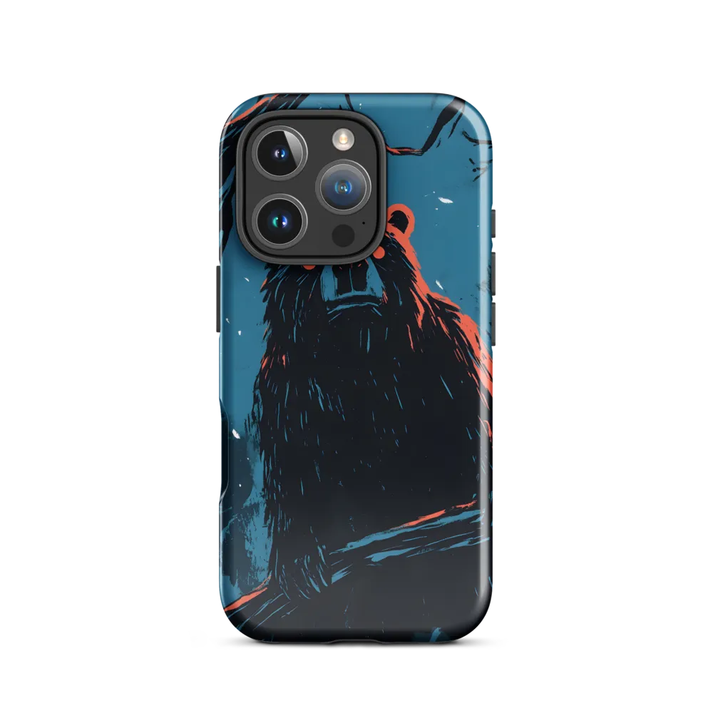 Eerie Majesty: A Bear in the Night | Phone Case |  16 Pro | Tough Case | Glossy