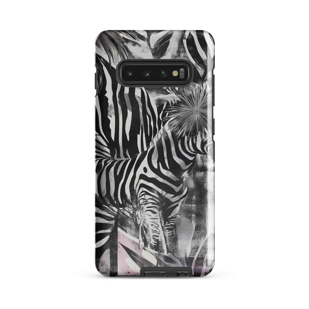 Zebra in the Jungle of Illusions | Phone Case |  S10 Plus | Tough Case | Glossy