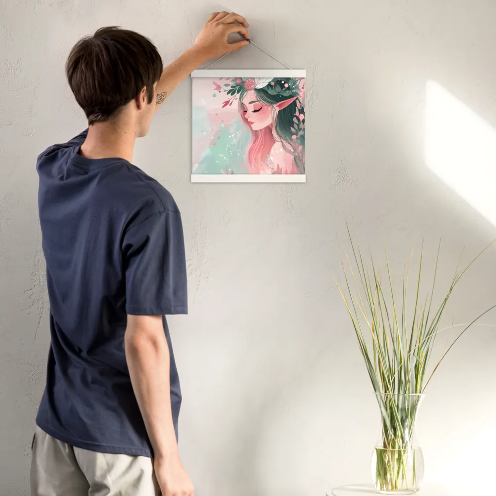 Whispers of Nature | Poster With White Wood Hanger | 12″×12″