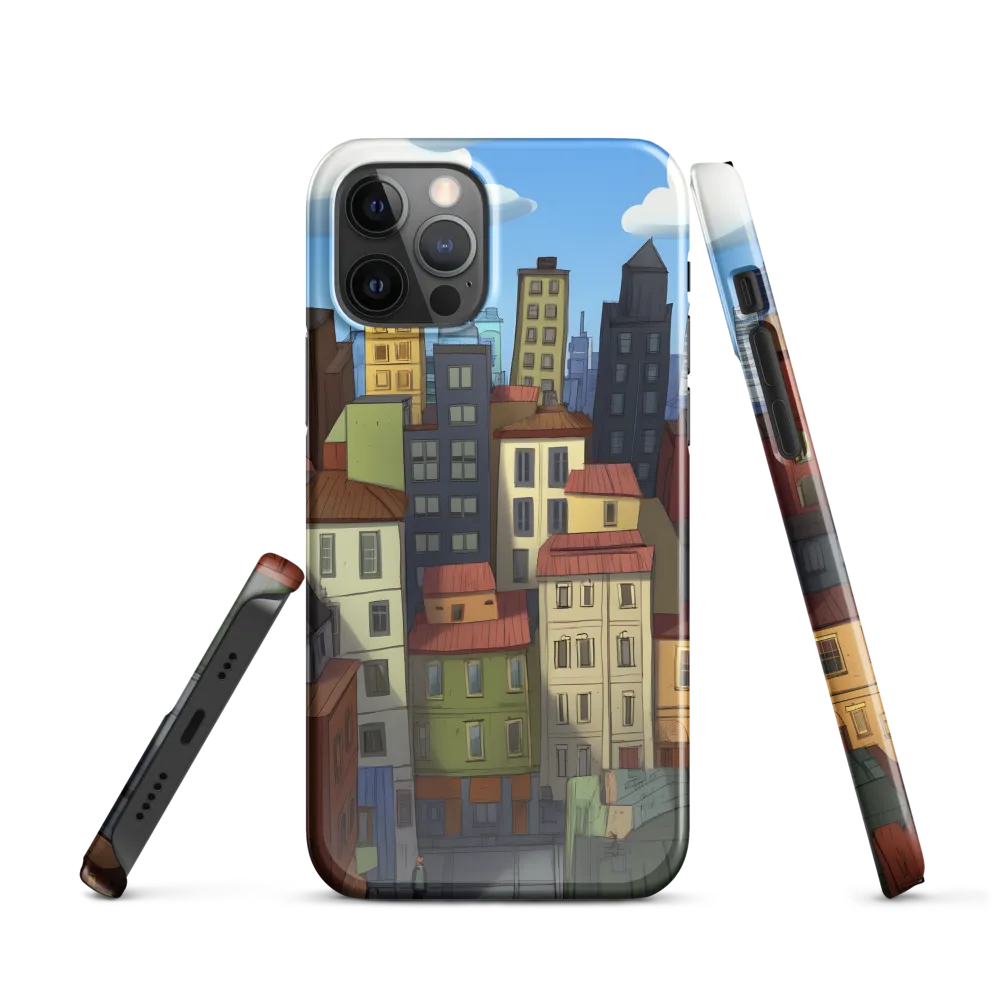 Urban Symphony: A Colorful Cityscape | Phone Case |  12 Pro | Snap Case | Glossy