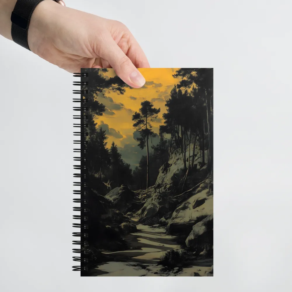 Golden Serenity in the Wilderness | Spiral Notebook