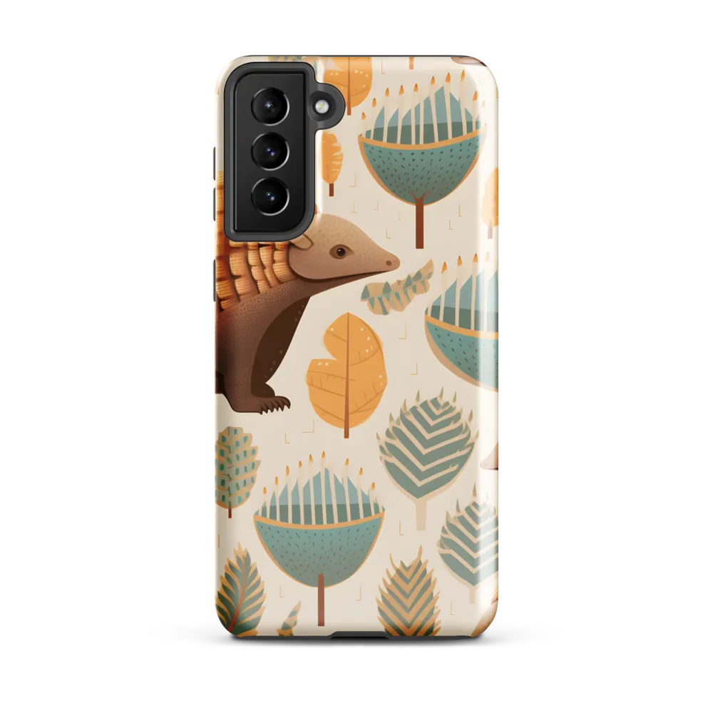 Pangolins in a Whimsical Habitat | Phone Case |  S21 Plus | Tough Case | Glossy