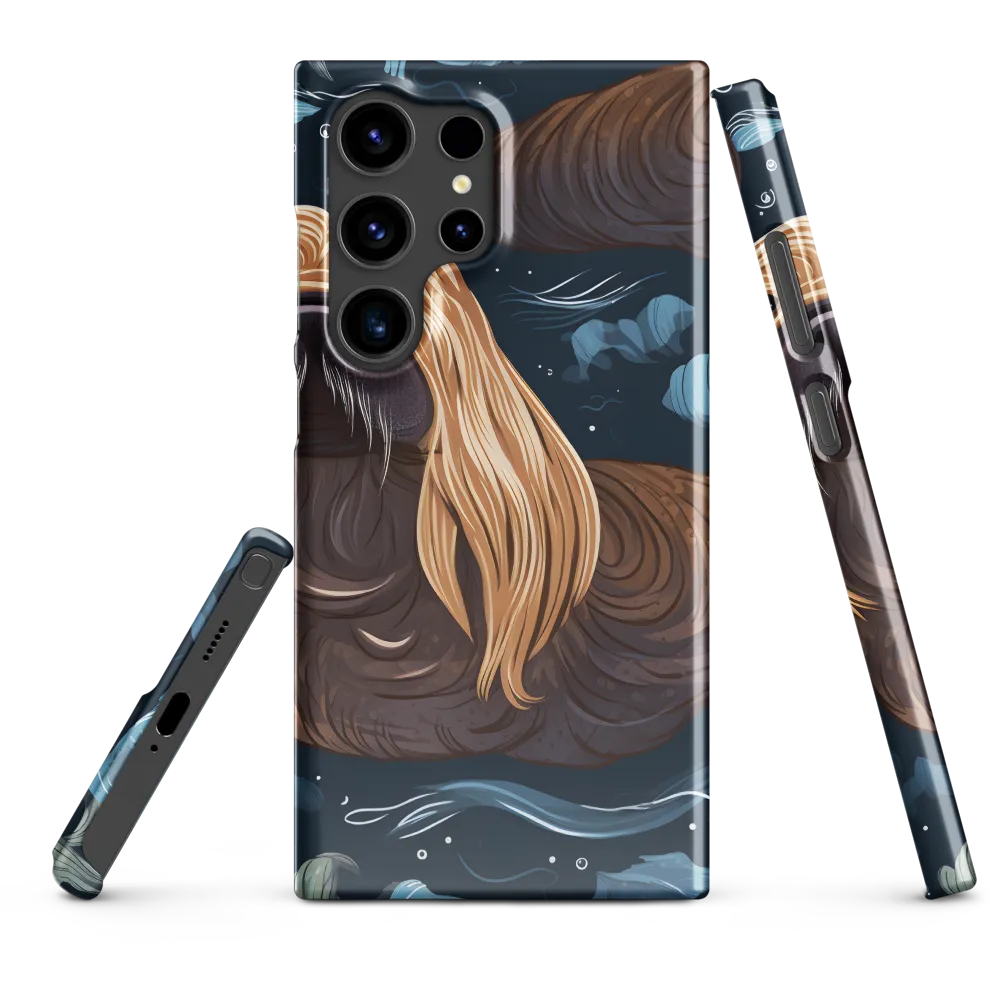 Whimsical Walruses in Deep Blue