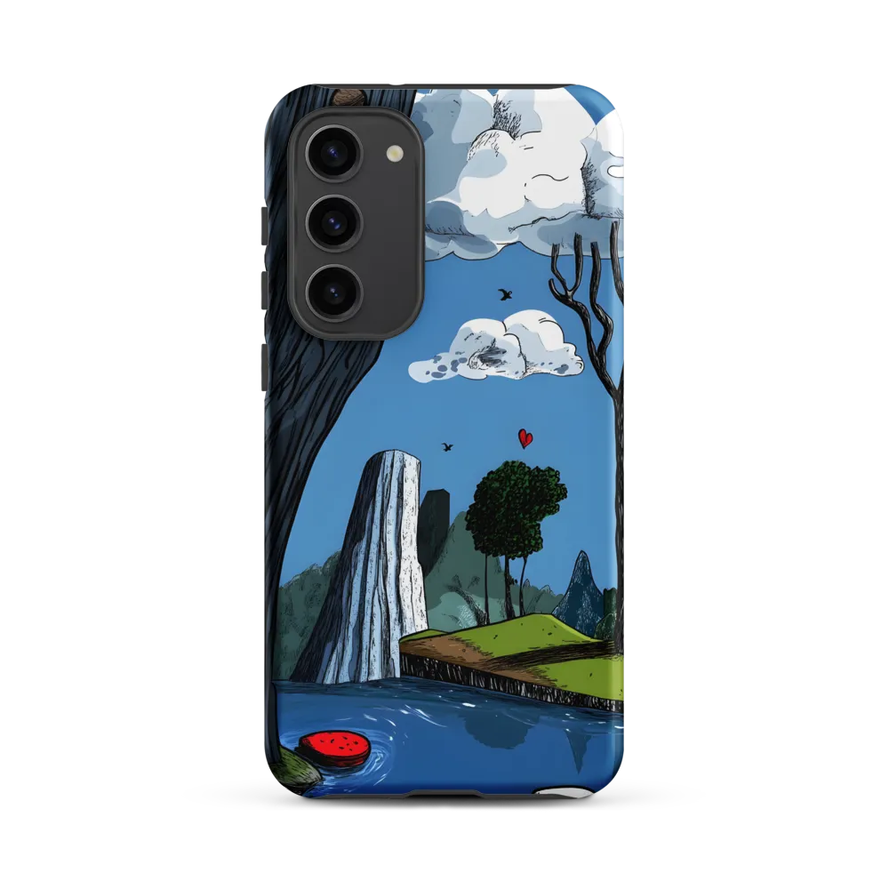 Whimsical Cliffside Reflections