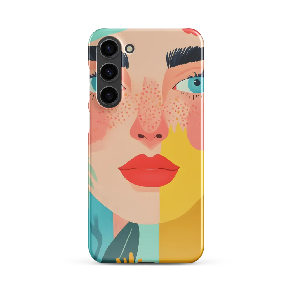 Floral Serenity: A Modern Portrait