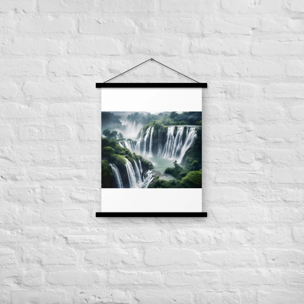 Whispers of the Cascades | Poster With Black Wood Hanger | 18″×24″