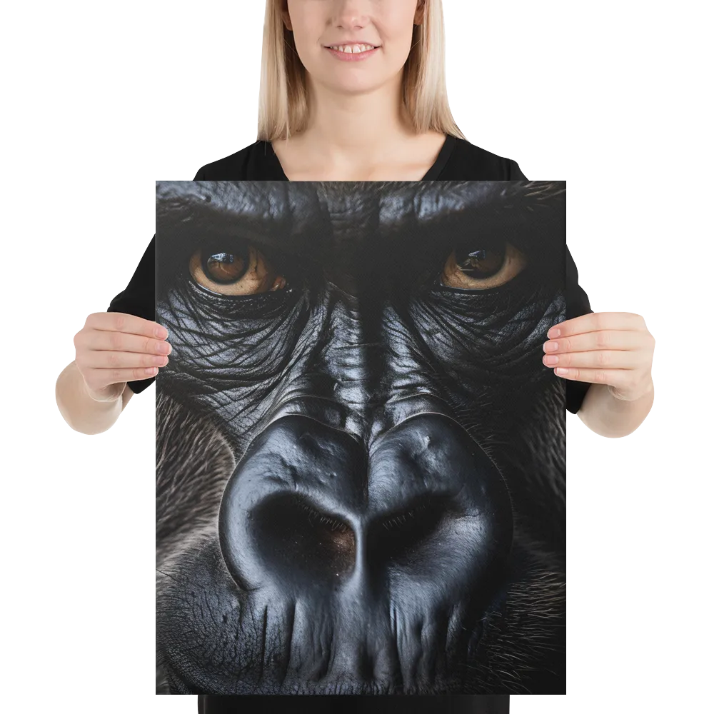 Gaze of the Wild: A Gorilla's Portrait