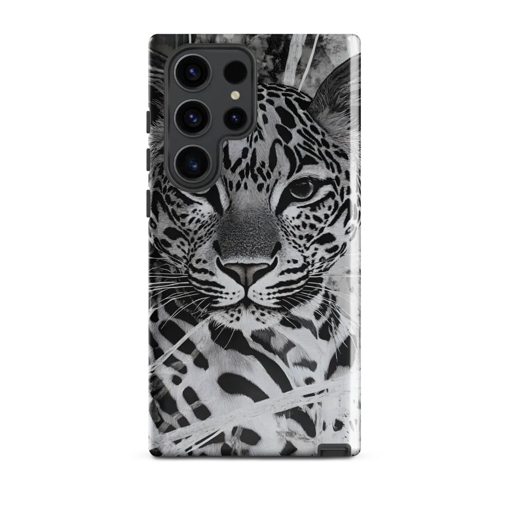 Majestic Gaze: The Leopard's Portrait | Phone Case |  S23 Ultra | Tough Case | Glossy