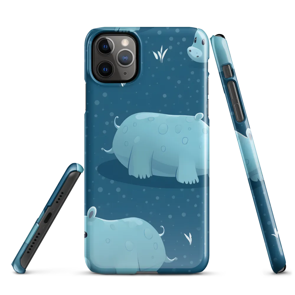 Whimsical Hippo Play | Phone Case |  11 Pro Max | Snap Case | Glossy