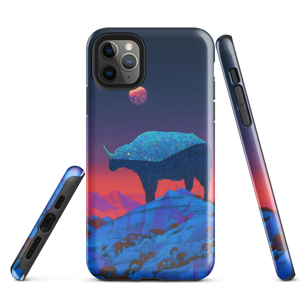 Luminous Bison Under a Celestial Sky | Phone Case |  11 Pro Max | Tough Case | Glossy