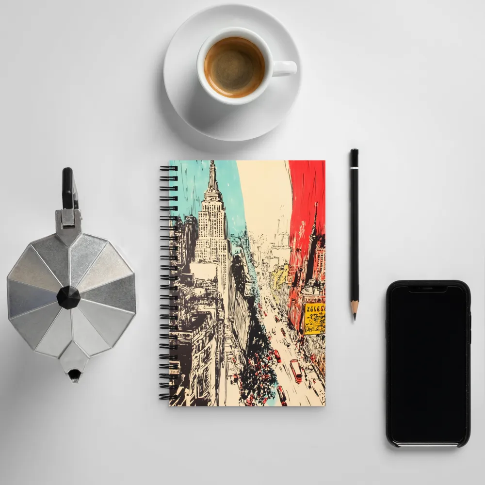 Dynamic Urban Symphony | Spiral Notebook