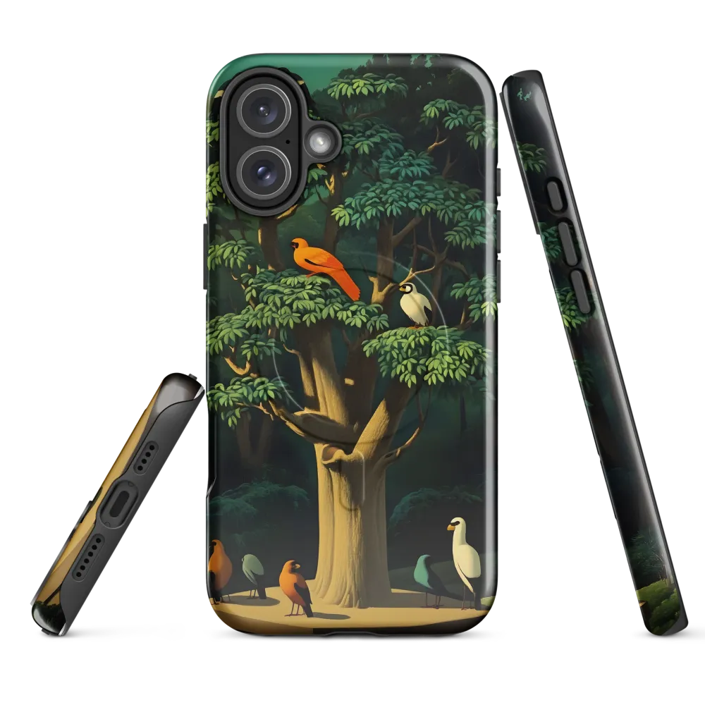 Harmony in Color: A Surreal Bird Symphony