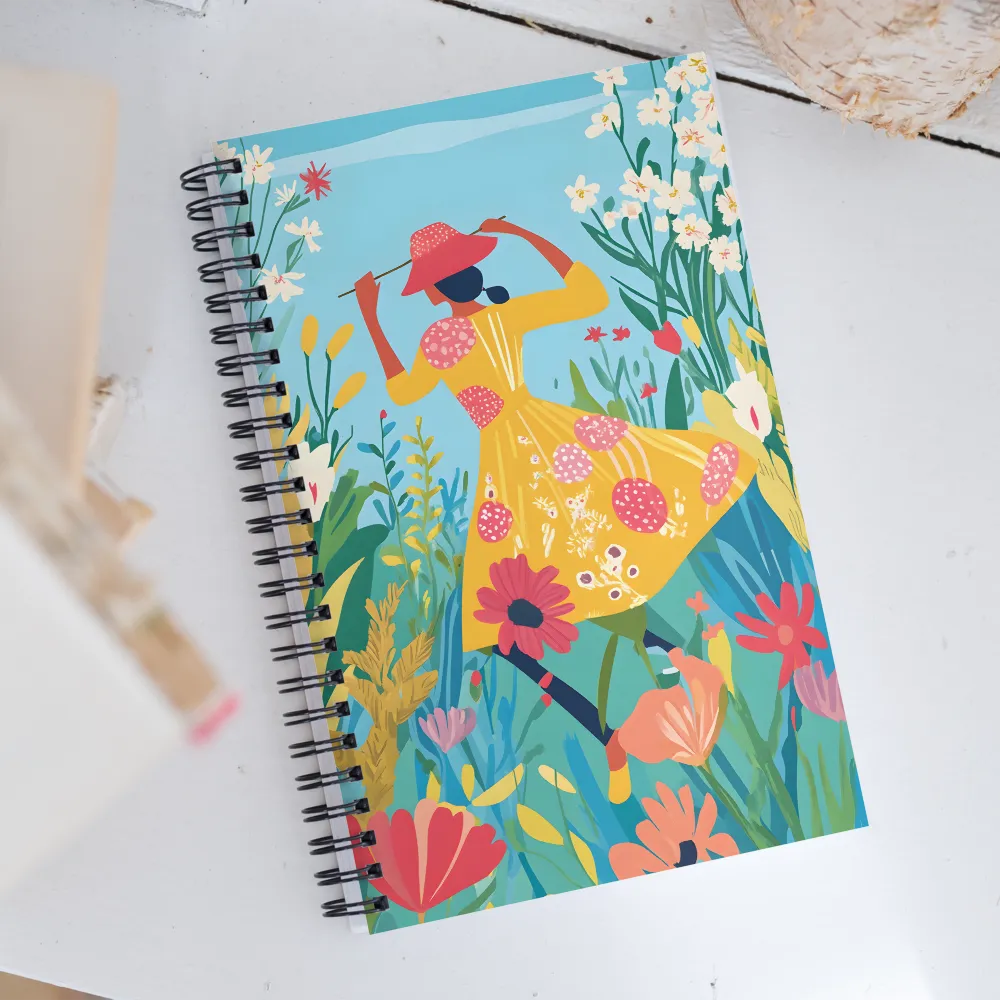 Dancing Among Blossoms | Spiral Notebook