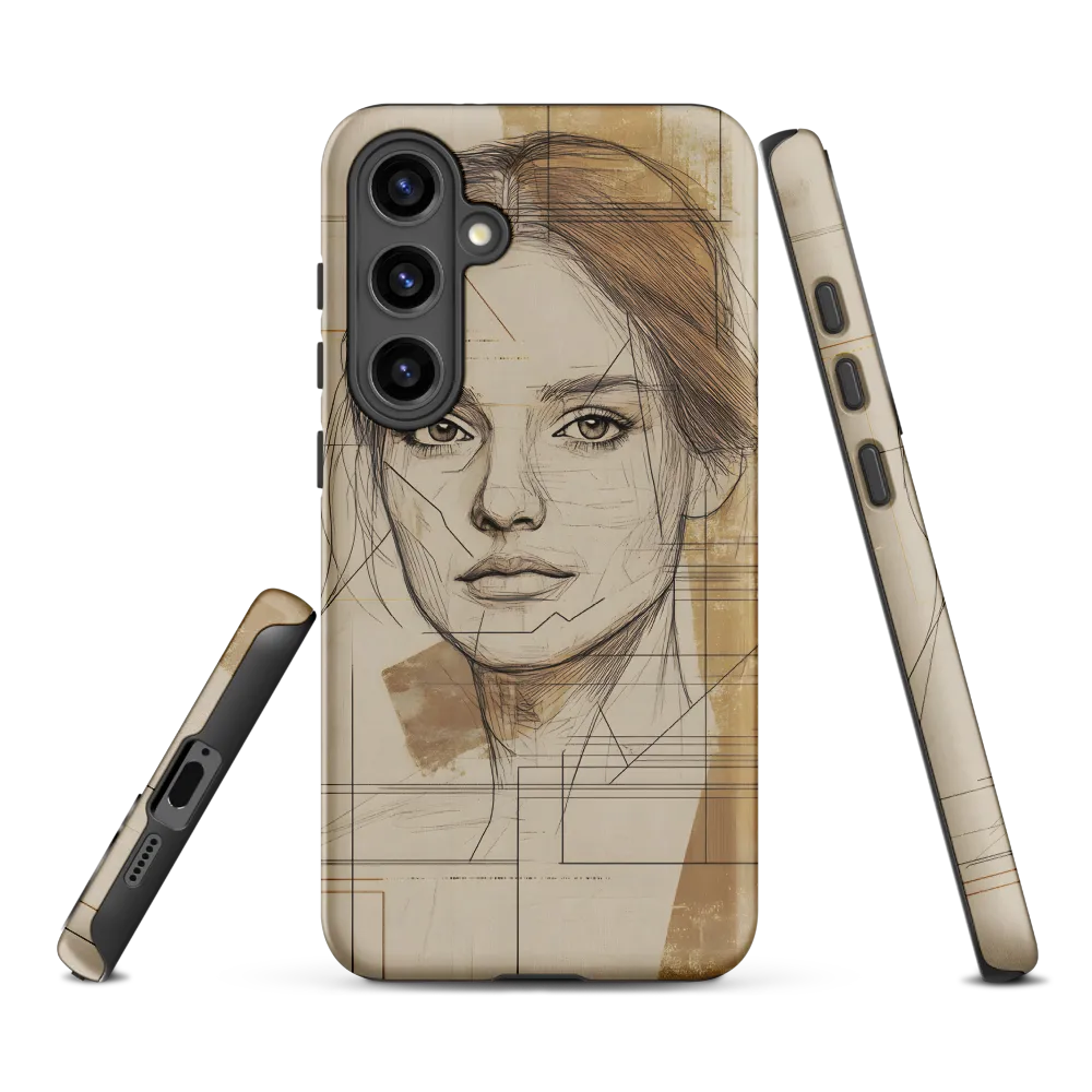 Geometric Elegance: A Modern Portrait
