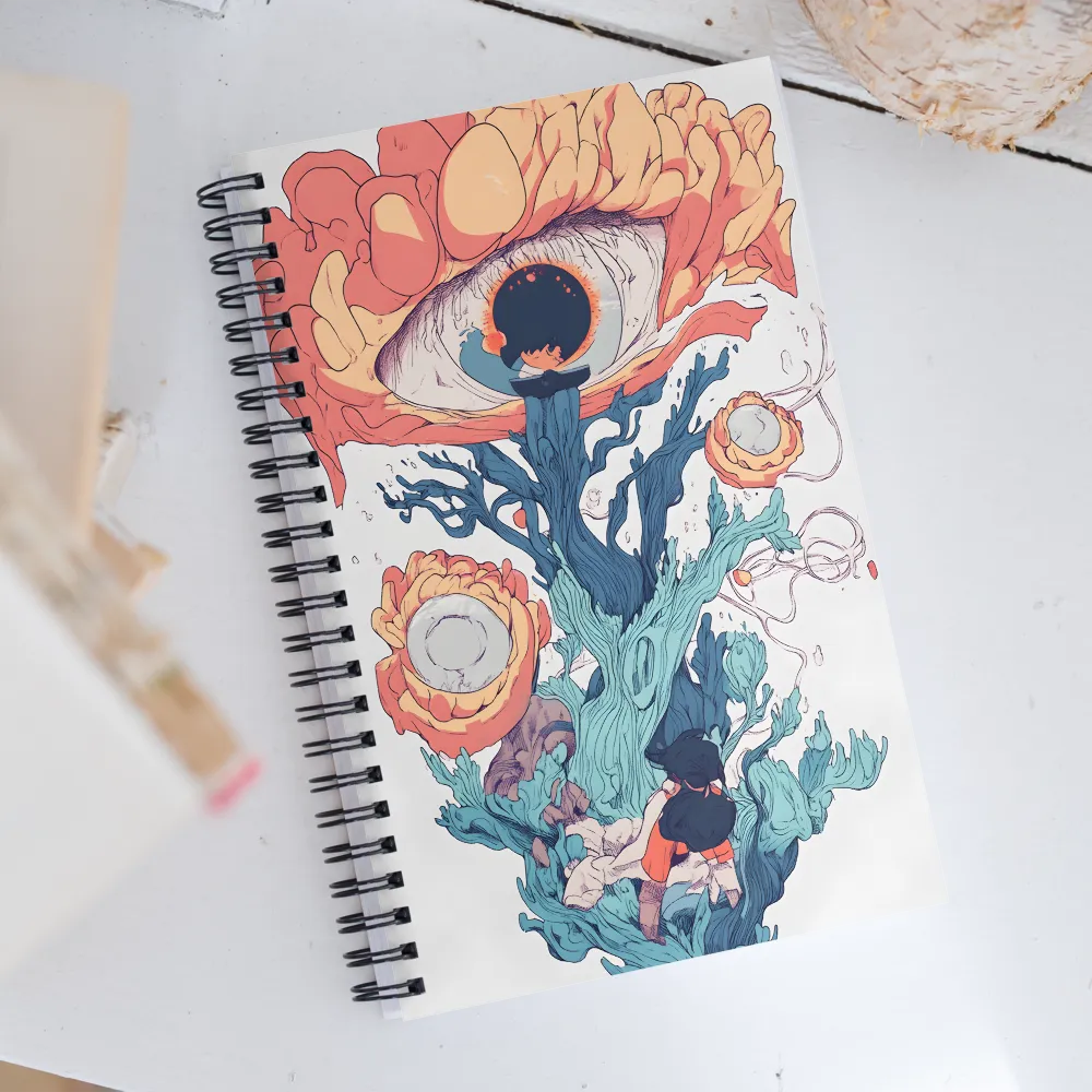 The Watchful Bloom | Spiral Notebook