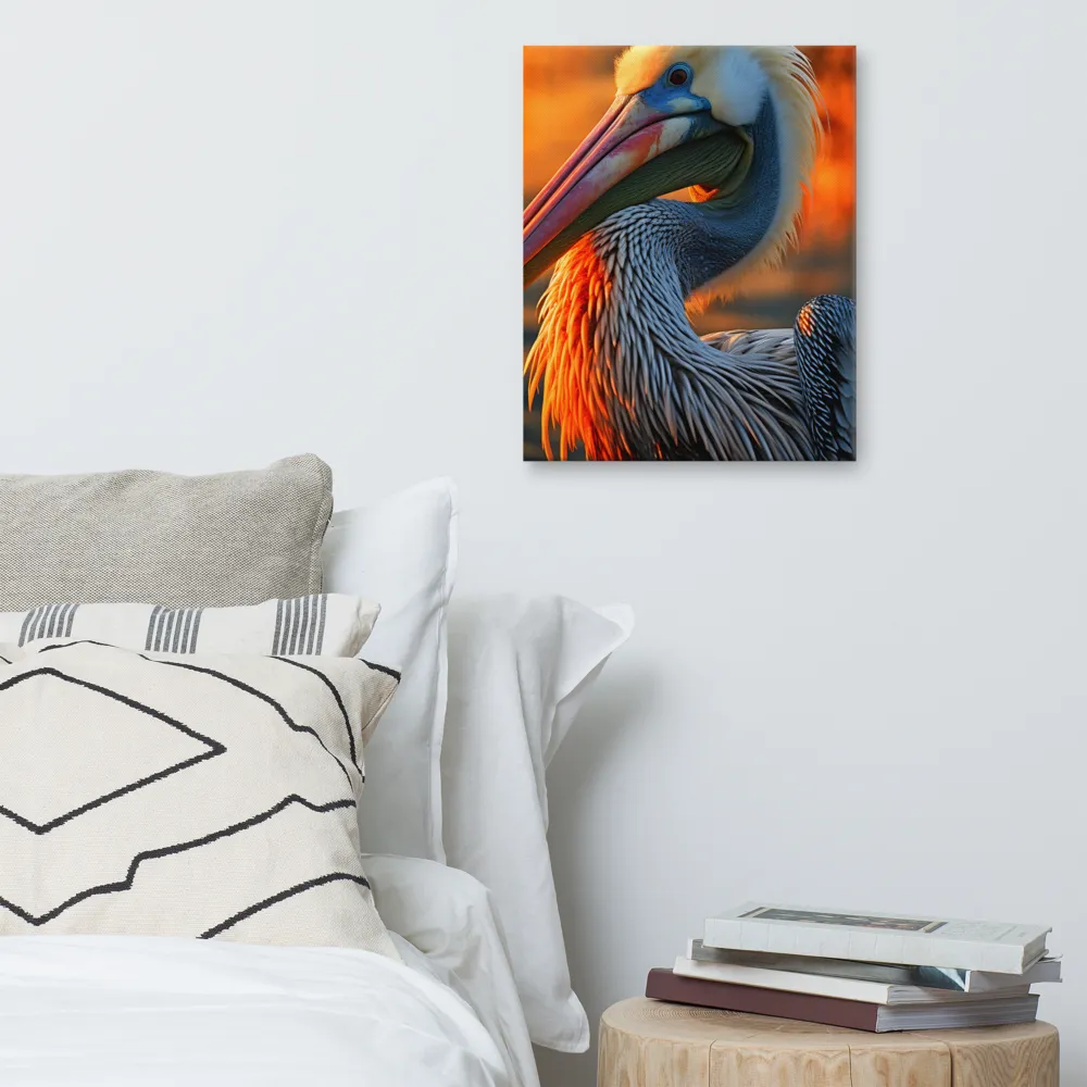 Elegance of the Pelican at Sunset