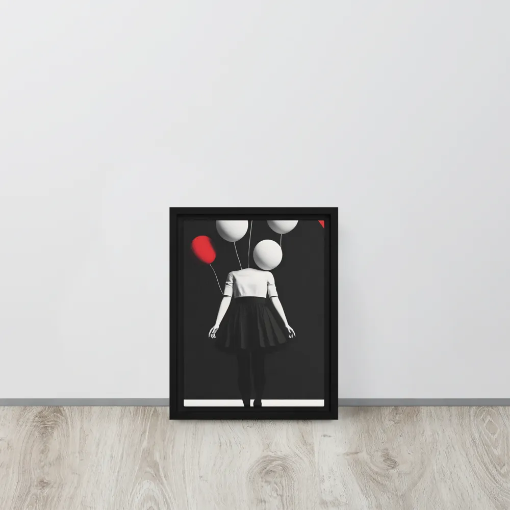 Suspended in Mystery | Canvas with Black Frame | 9″×12″