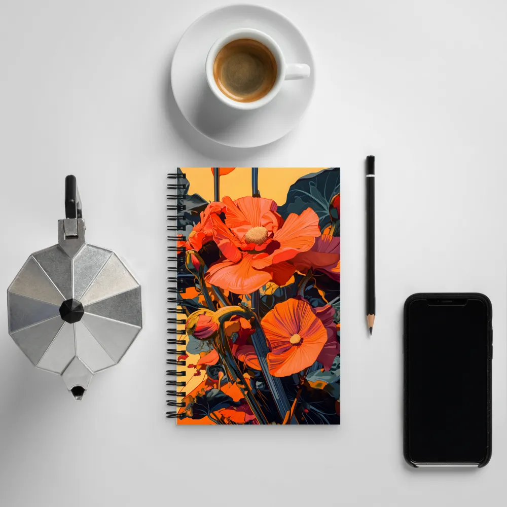 Vibrant Floral Symphony | Spiral Notebook