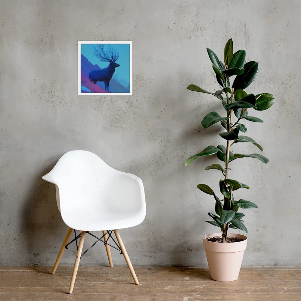 Ethereal Harmony | Poster with White Frame | 14″×14″