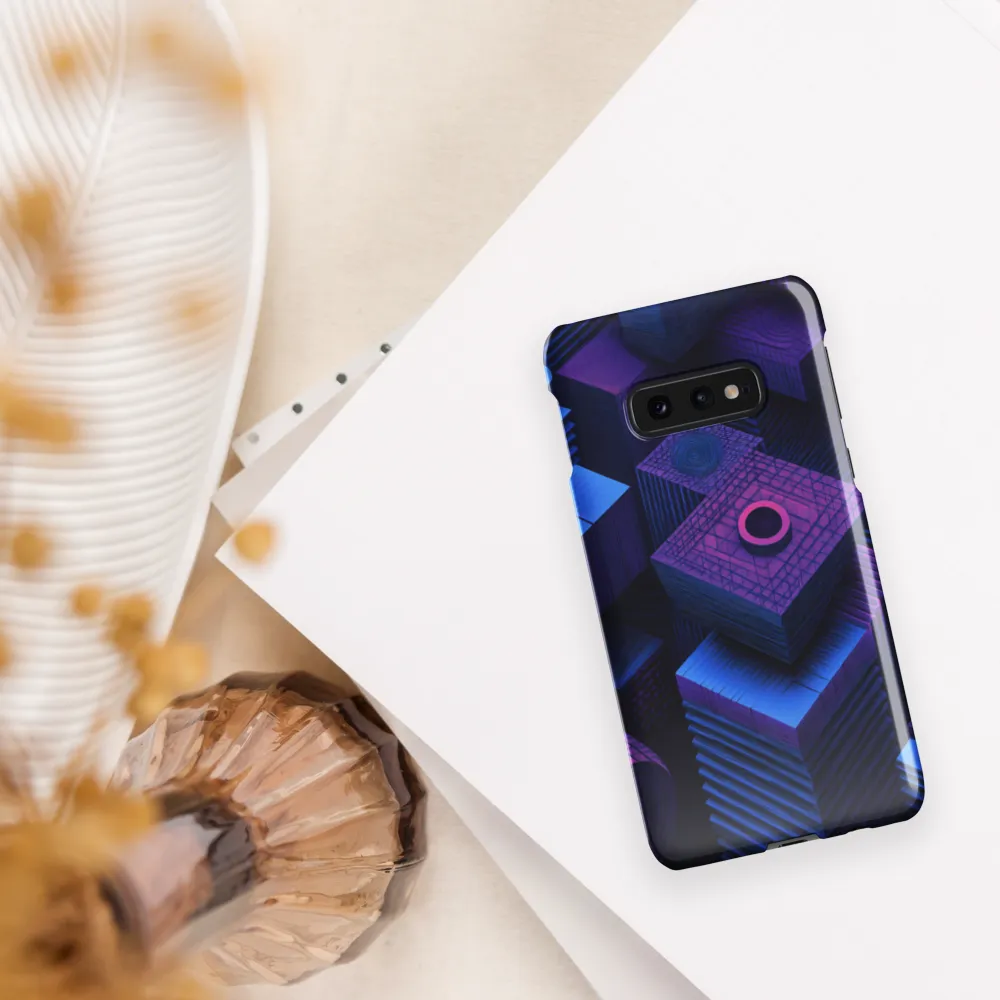 Geometric Dreams in Blue and Purple